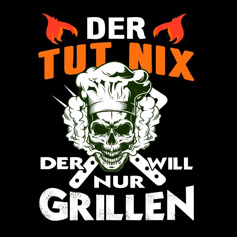 Grillen BBQ Fleisch Totenkopf