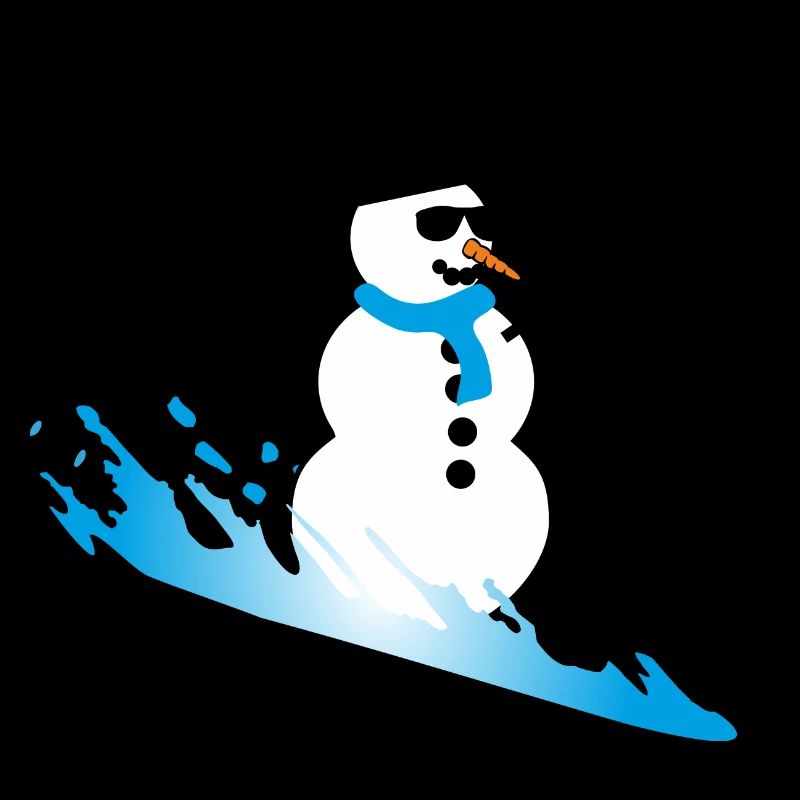 Skiing Snowman