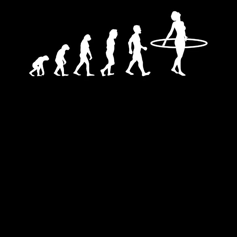 Evolution Hula Hoop T-Shirt Geschenk