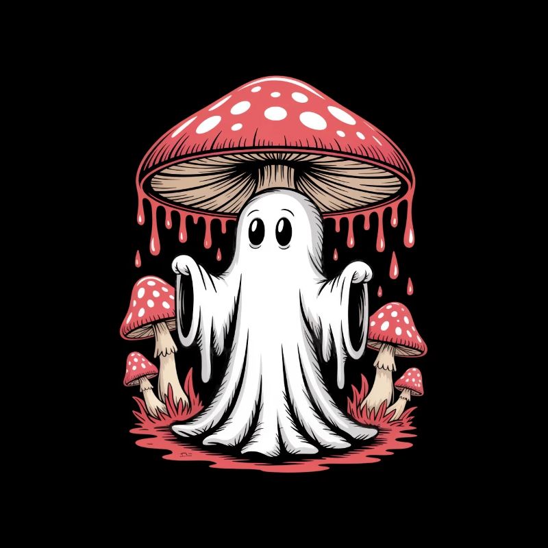 Cottagecore Aesthetic Ghost Mushroom