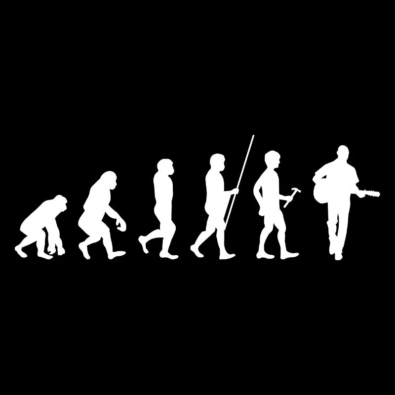 Guitar guitarist Evolution white