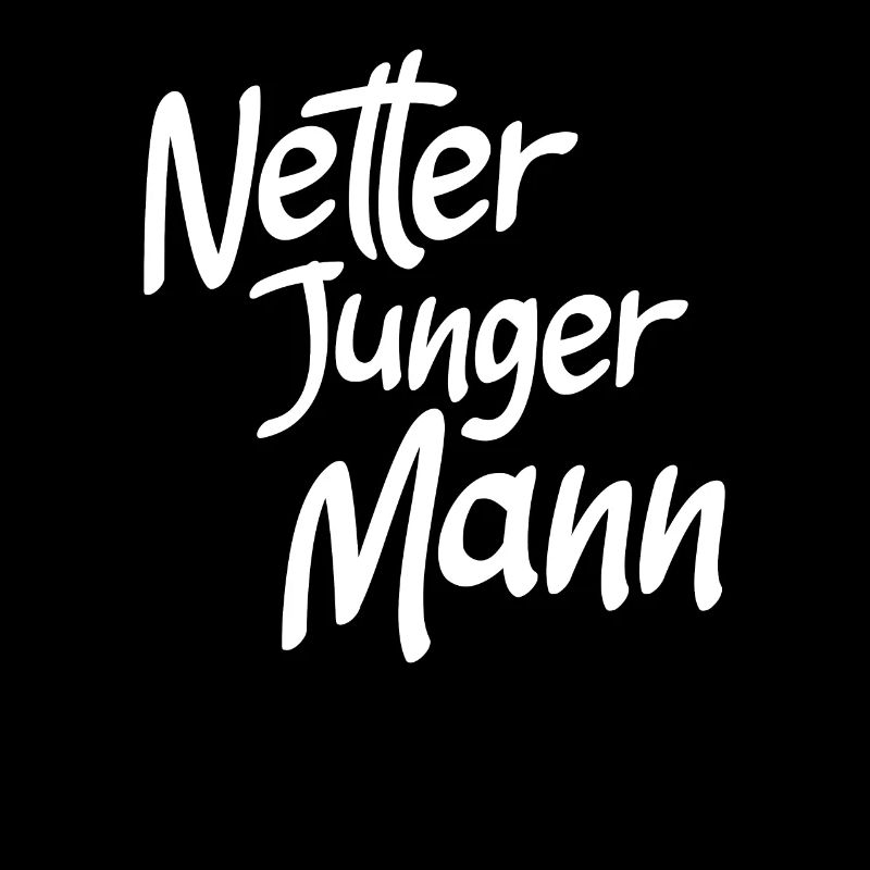 Netter junger Mann - lustiges Design für Männer