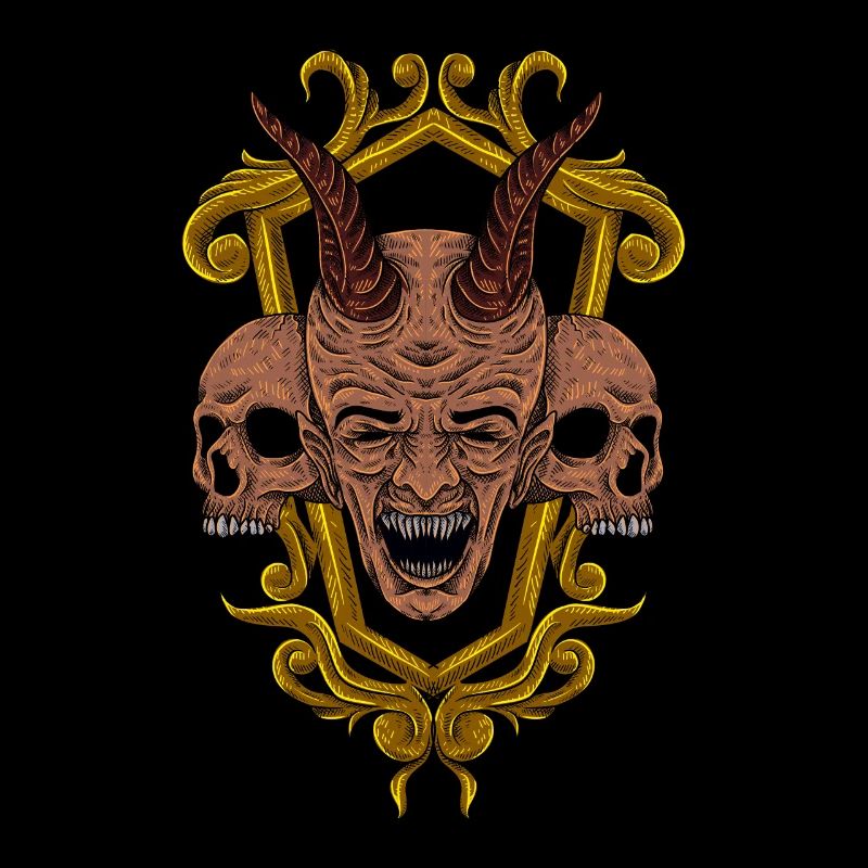 Satan Antichrist Tarot Baphomet vintage