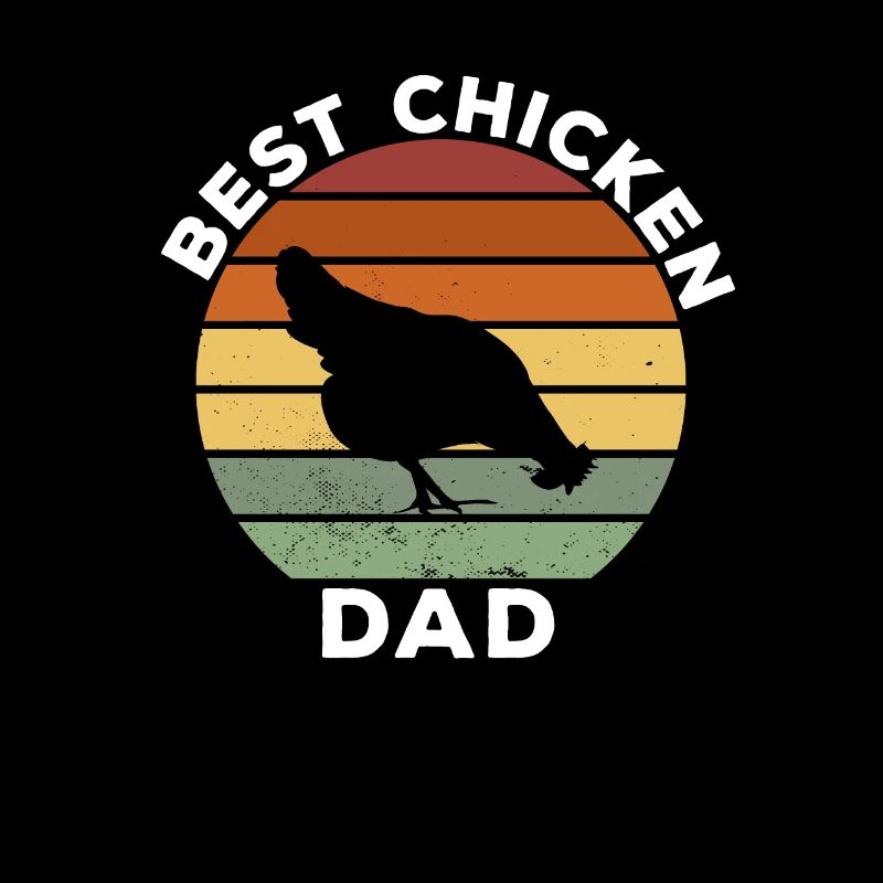 retro vintage Best Chicken Dad Geschenk
