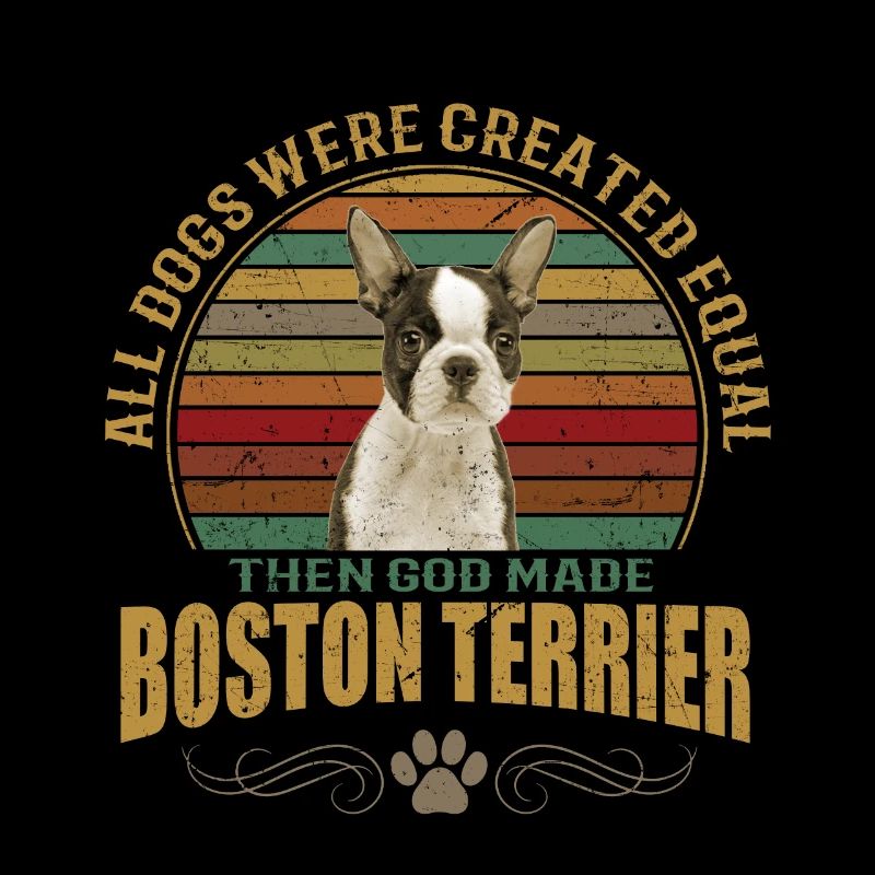 Boston Terrier - conception de chien branché cool