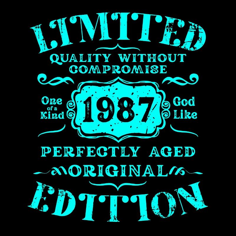 Birthday 1987 Limited Edition Gift Used Cool