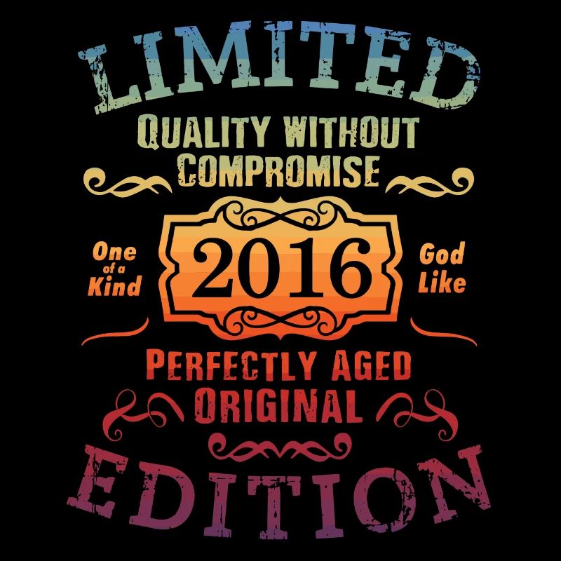 Geburtstag 2016 Limited Edition Geschenk Used Cool