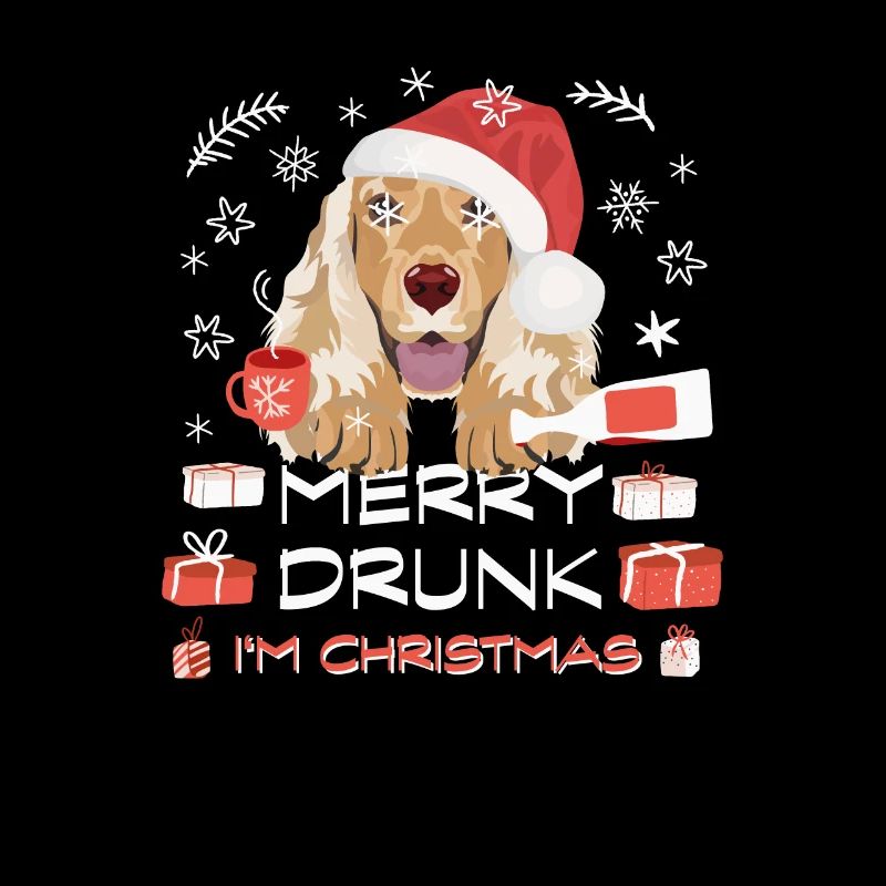 English Cocker Spaniel Weihnachtsmarkt