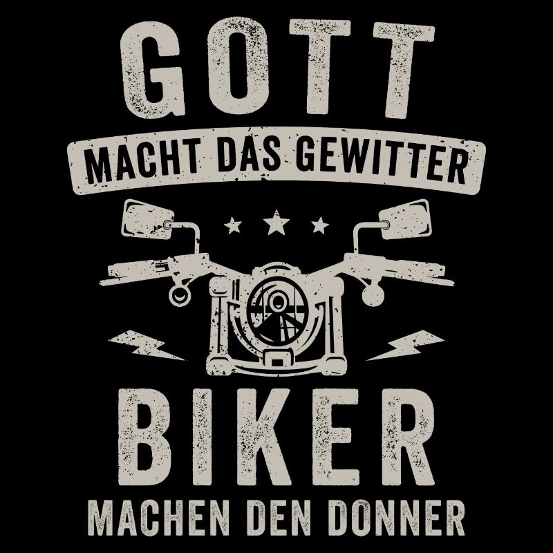 Motorrad Biker machen Donner Motorradfahrer