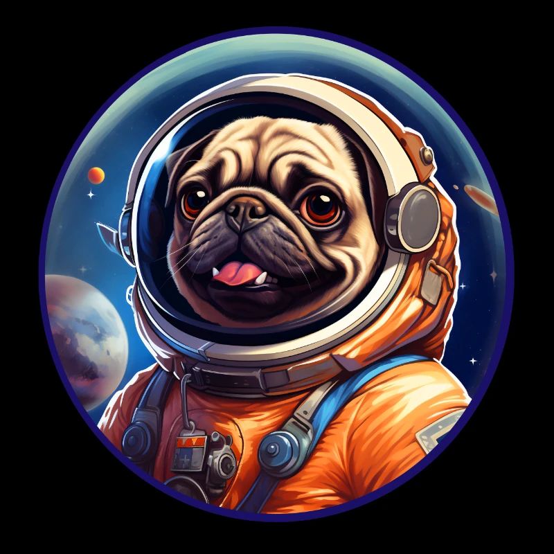 Carlin dans la mission spatiale Patch Dogs Astronaute