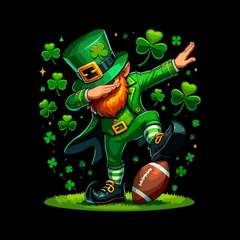 St Patrick's Day Irish Party Green Dabbing Leprechaun