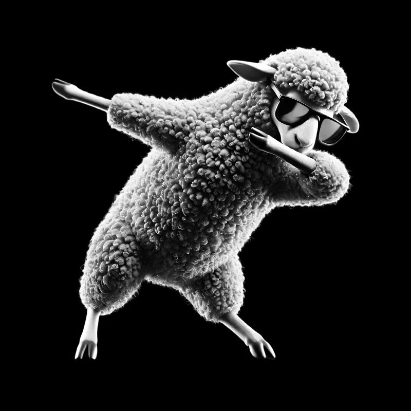Funny Dabbing Sheep Dancing Animal Lover Dab