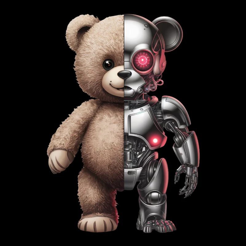 Funny Robot Tech Teddy Bear Cyborg Animal Bear