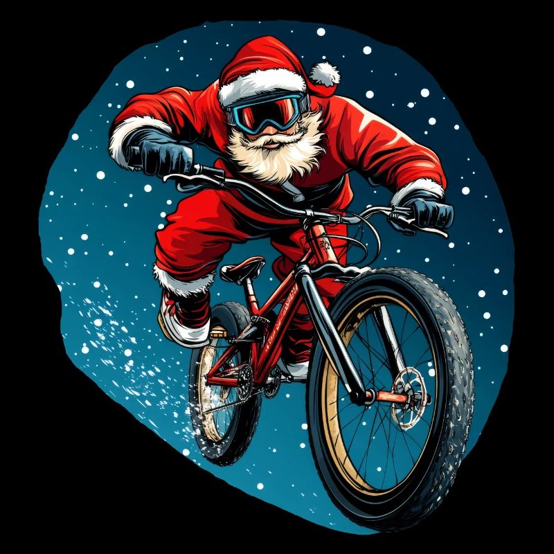 Descente Père Noël / Vélo de descente