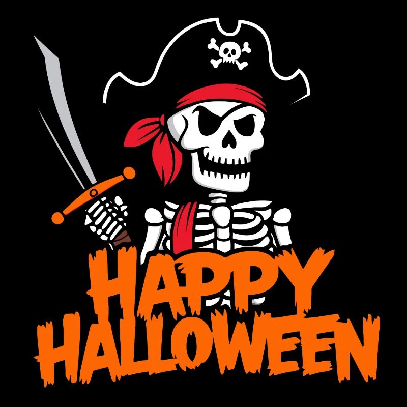 Joyeux Halloween Pirate Squelette