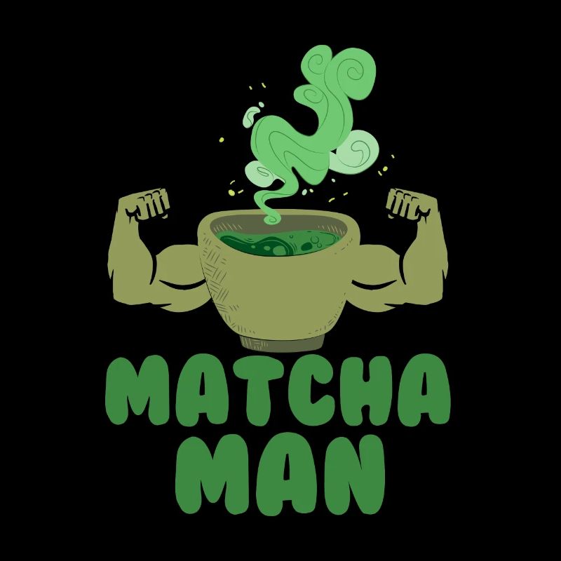 Matcha Man Funny Gift Feuilles de thé vert