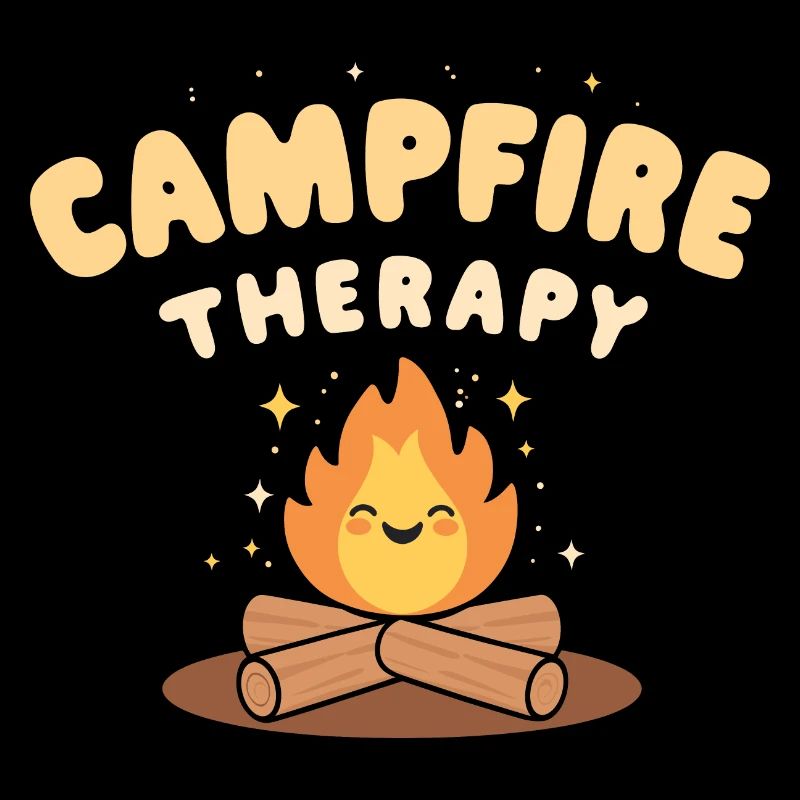 Cheerful "Campfire Therapy" design