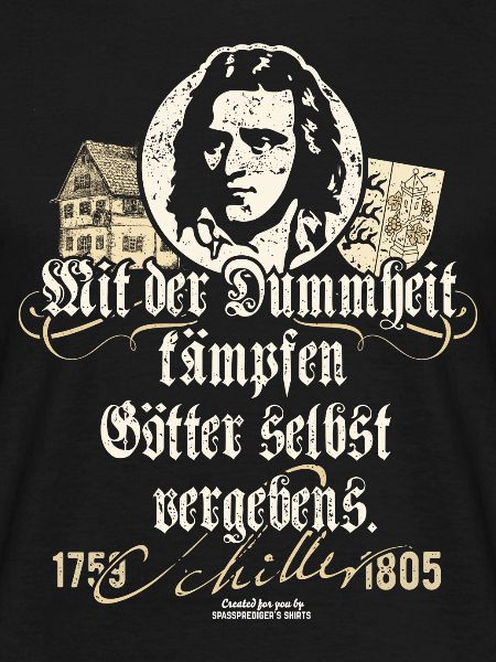 Friedrich Schiller Zitat Dummheit