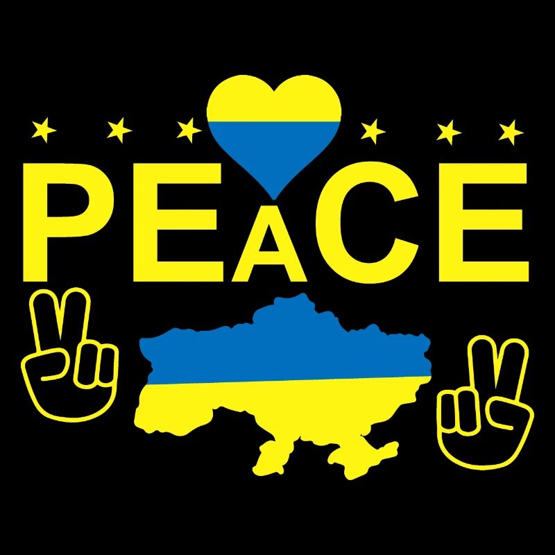 Amour Paix Libérez le drapeau de l’Ukraine