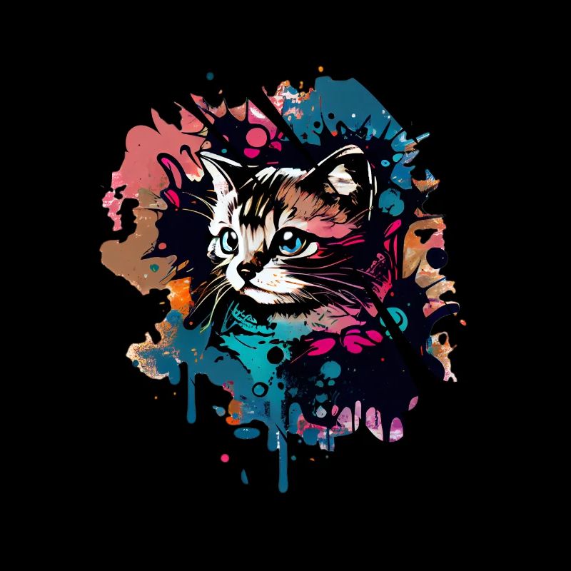 Aquarelle chat doux