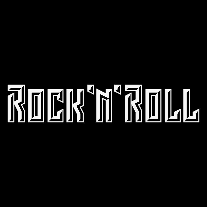 Lettrage Rock 'n' Roll (3D / NEG / 1C)
