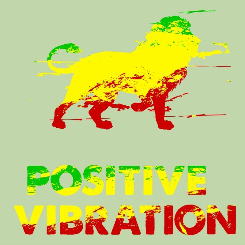 Leeuw Positieve trilling Rasta raggae