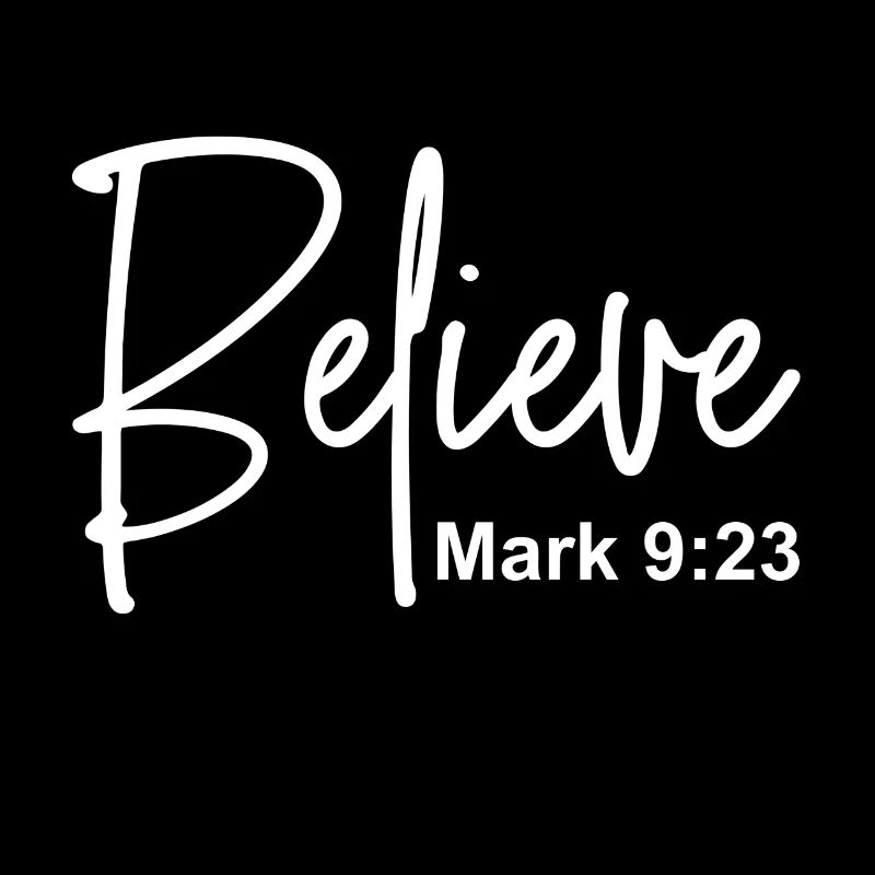 Christian Design Glaube Markus 9 Vers 23