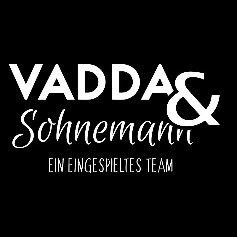 Vater und Sohn ein Team Geschenk Idee