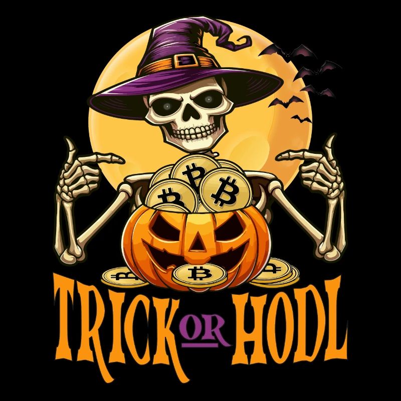 Funny Funny Bitcoin Skeleton Halloween