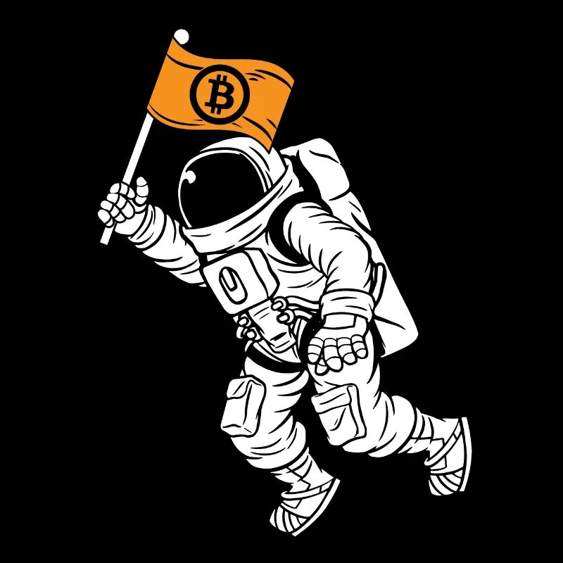Bitcoin Atronaut Bitcoin à la Lune Bitcoin