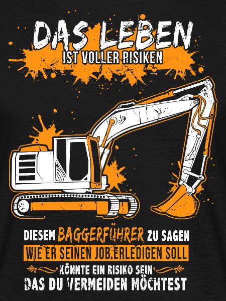 Baggerführer mit Bagger