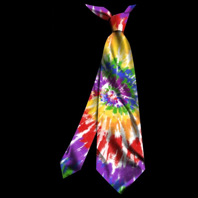 T-Shirt bunte Krawatte Krawatte Farbstoff Textur Geschenkidee