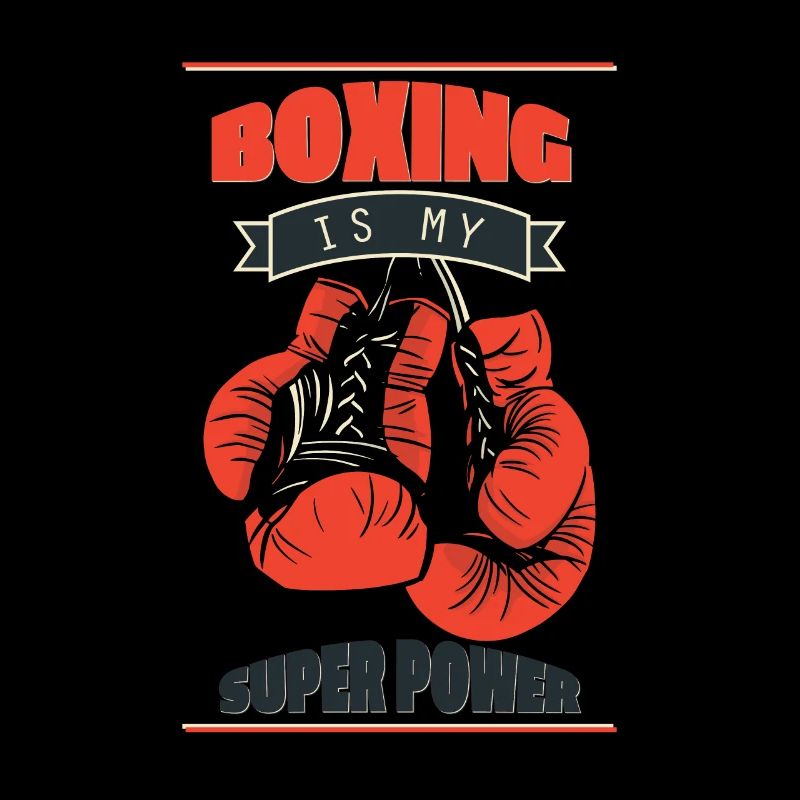 La boxe est mon super power uppercut gants