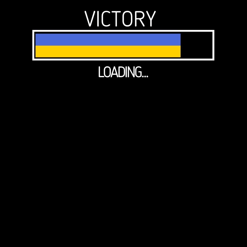 Victory Loading Ukrainian Flag Ukraine Symbol