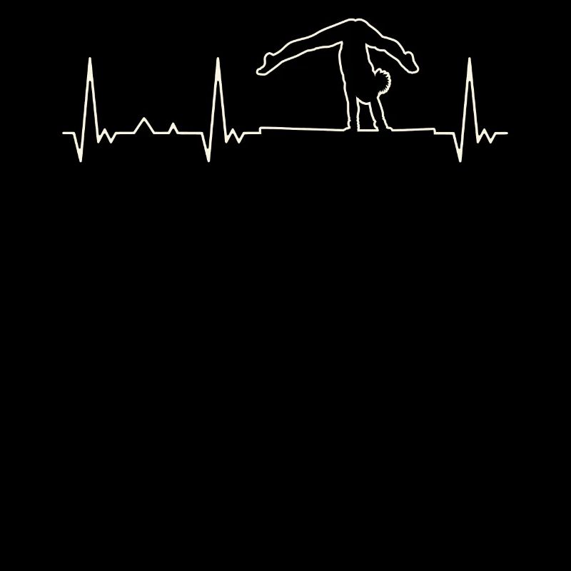 Ejercicio de la barra de gimnasta. Corazón. Amor.