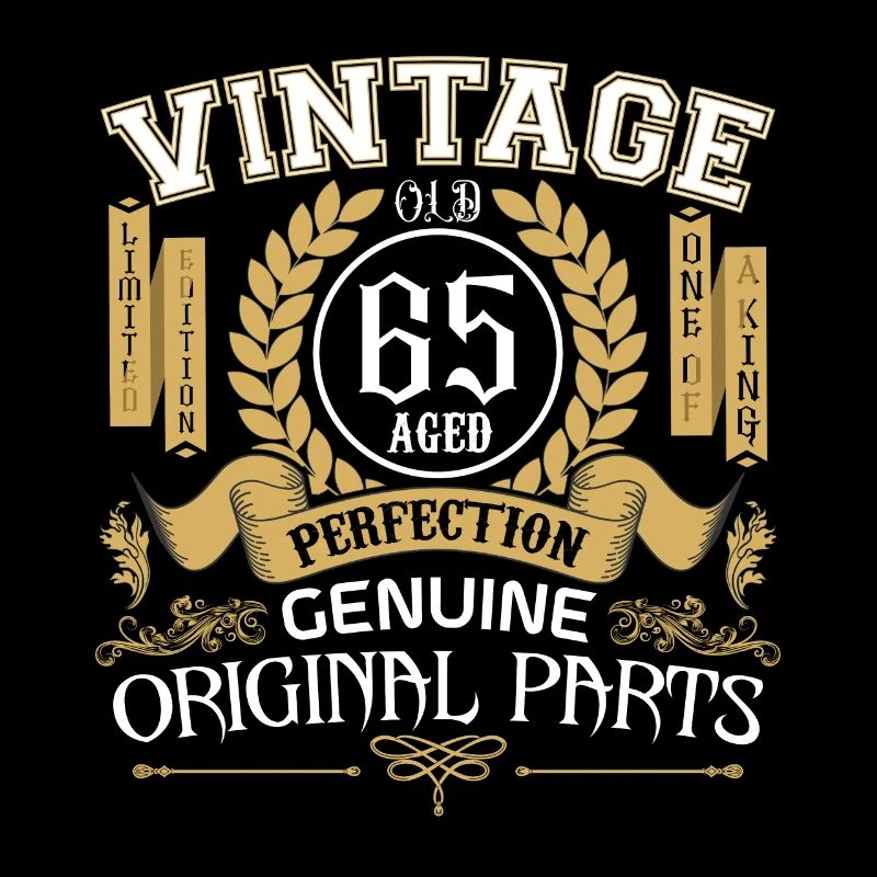 Vintage 65 ans - cadeau d’anniversaire 65 ans