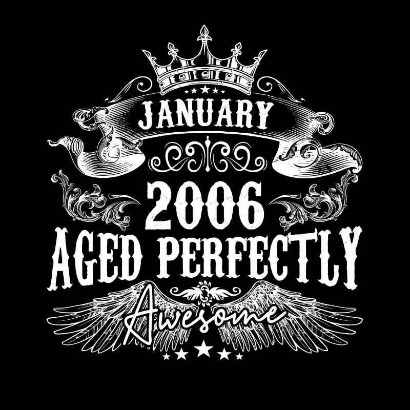2006| Januar 2006 Geburtstag Perfekt gealtert
