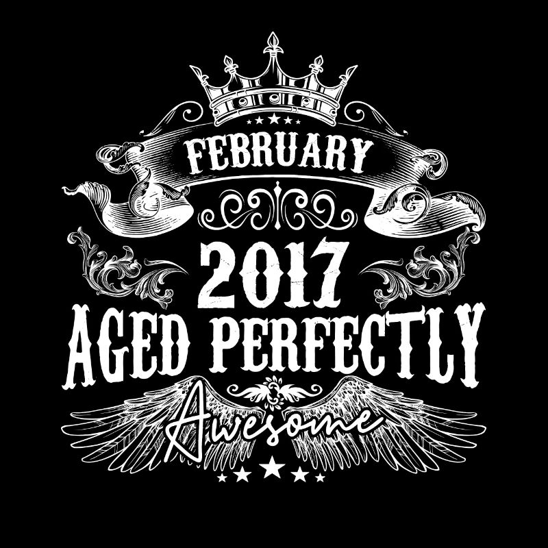 | 2017 Februar 2017 Geburtstag Perfekt gealtert