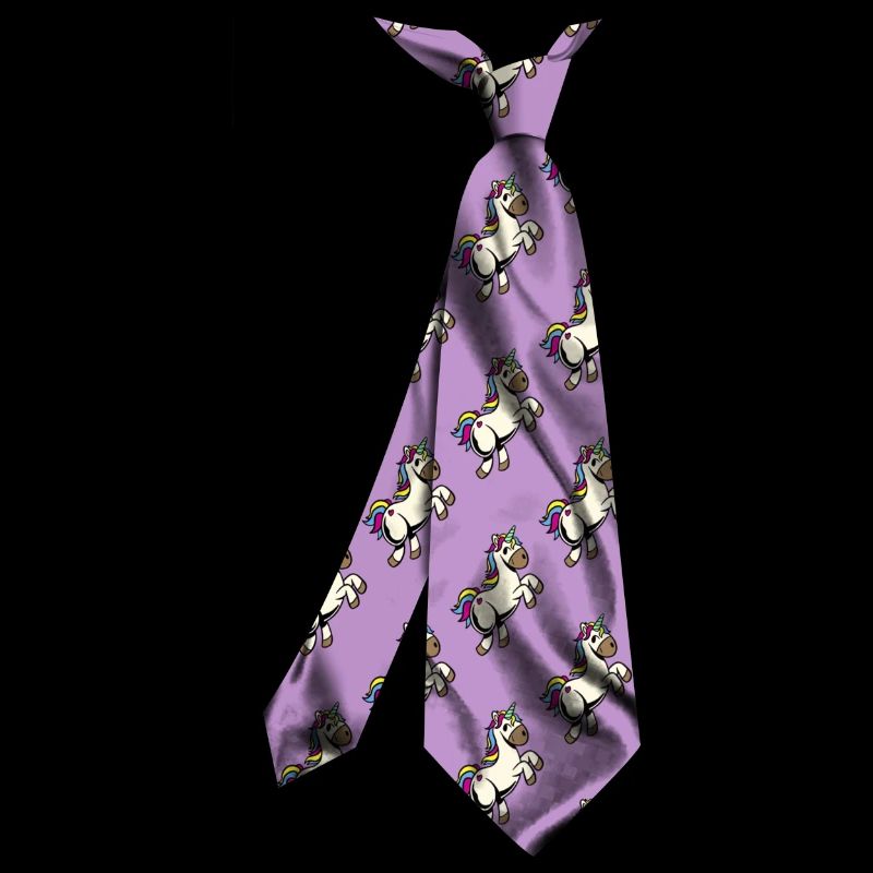 necktie t-shirt Unicorn pattern design gift idea