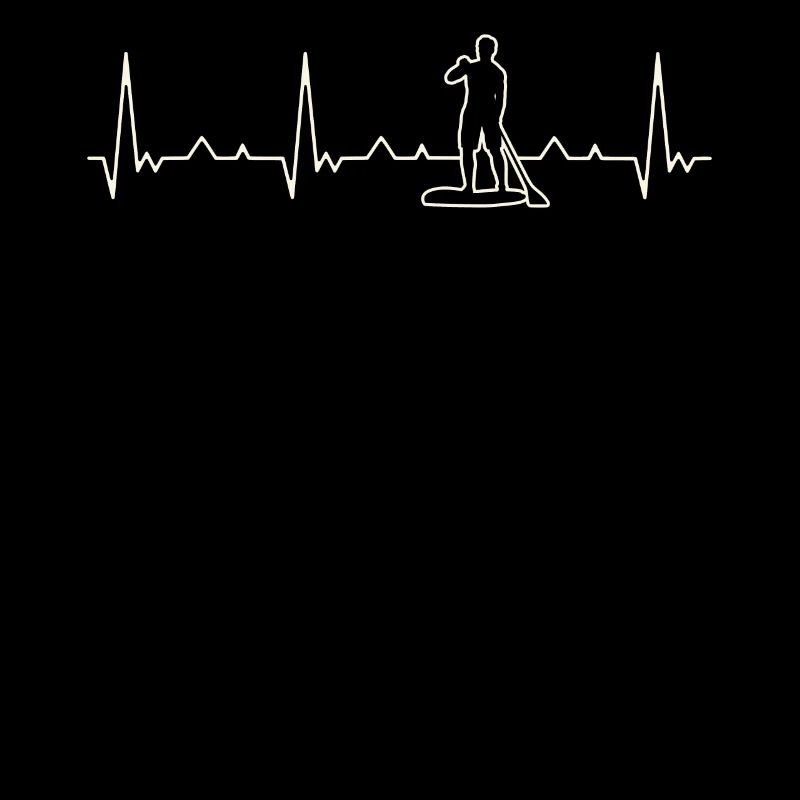 Paddle Board Guy. Corazón. Amor. Ekg. Legumbres.