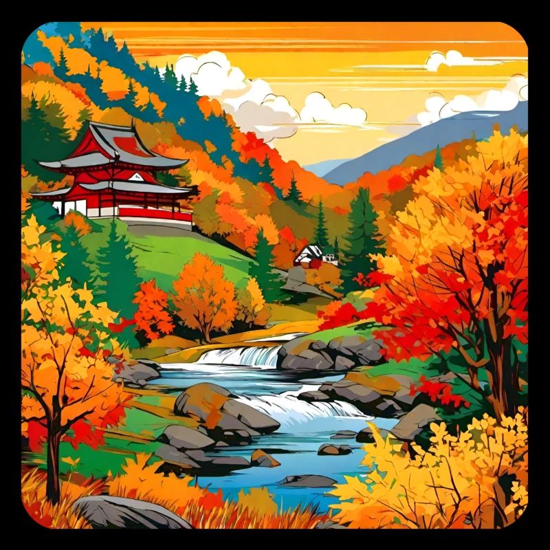 Bunte Herbstlandschaft