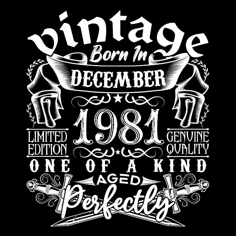 1981 Décembre 1981 anniversaire Décember 1981