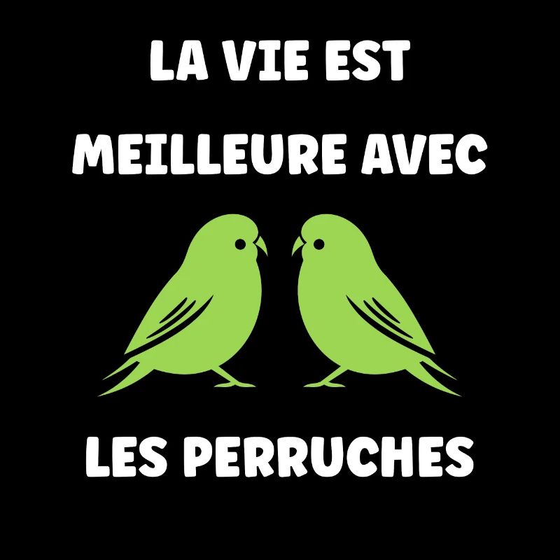 Oiseaux perruches humour petite perruche
