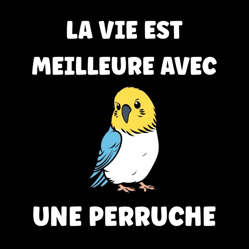 Oiseaux perruches humour petite perruche