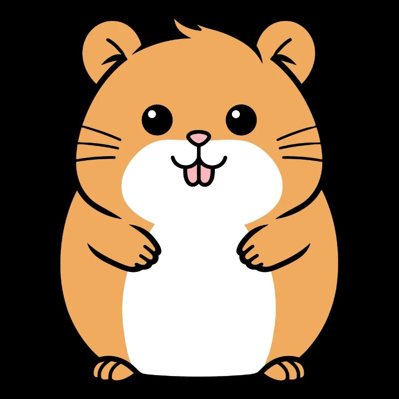 Mignon Humour petit hamster