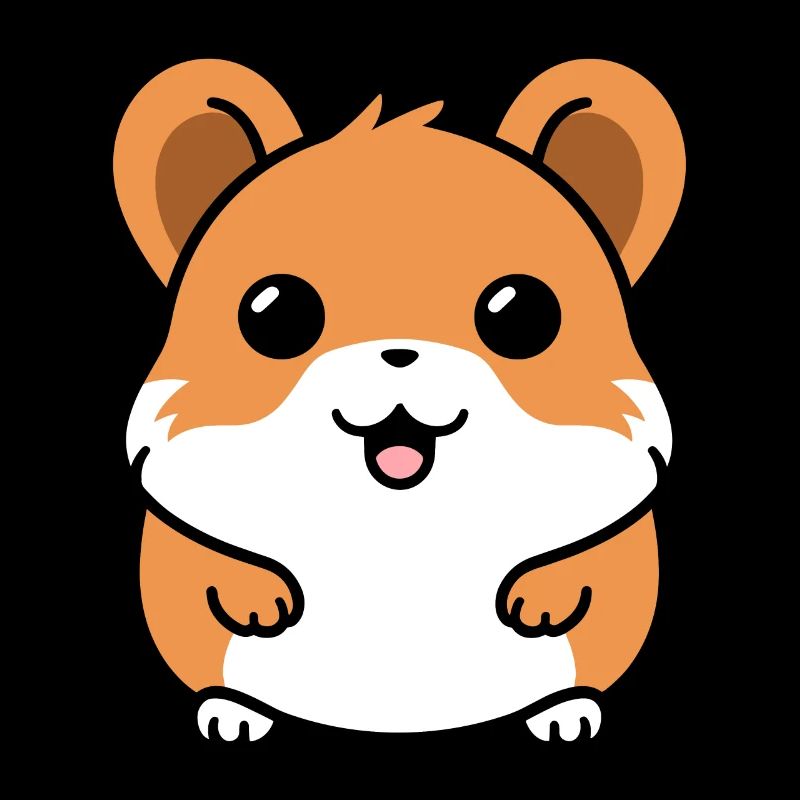 Mignon Humour petit hamster