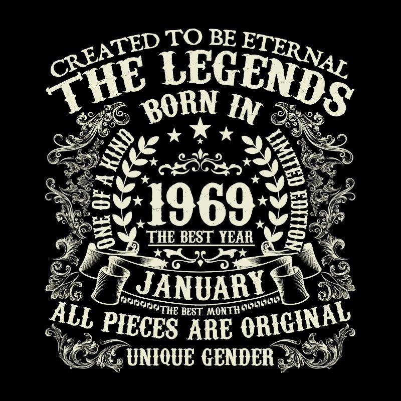 January 1969 Anniversary 1969 January Year