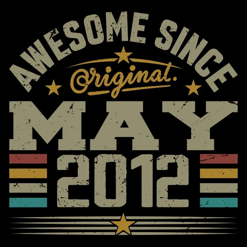 Vintage May 2012 May 2012 Born in May 2012 Original