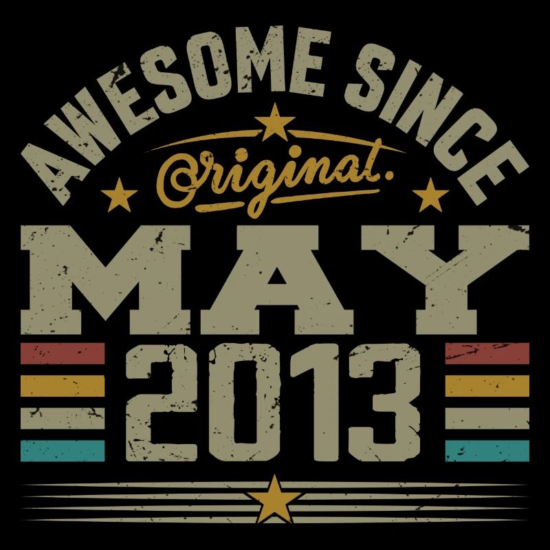 Vintage May 2013 May 2013 Born in May 2013 Original