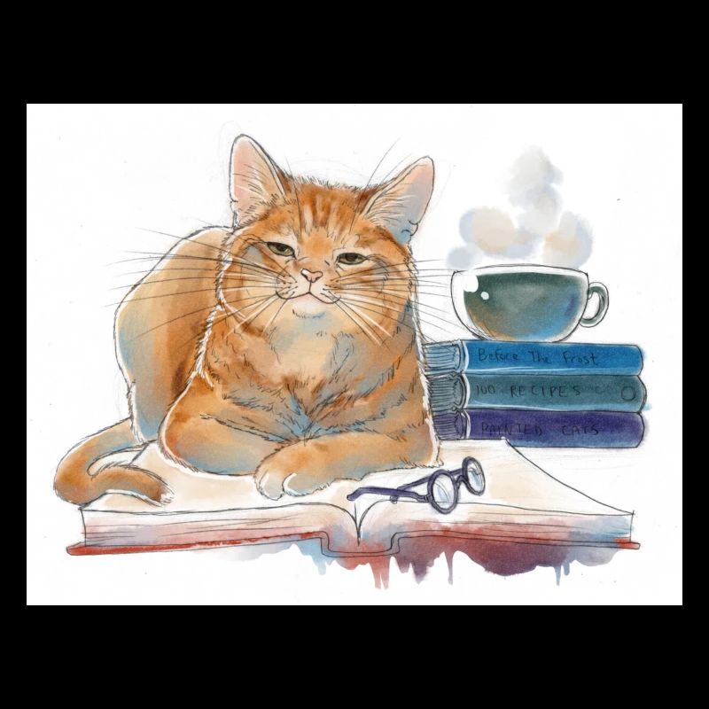 I Read Books I Drink Coffee Funny Cat Lover